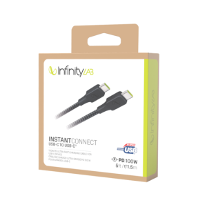 InfinityLab InstantConnect USB-C to USB-C Charger | 100W Fast Charging